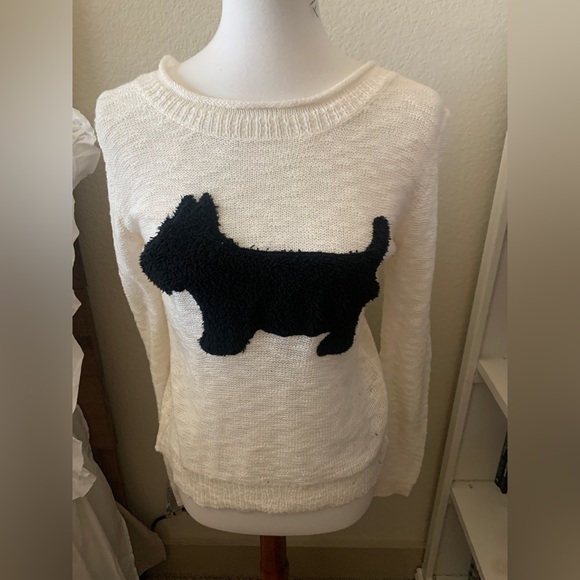 Almost Famous Sweaters - Scotty Dog Sweater